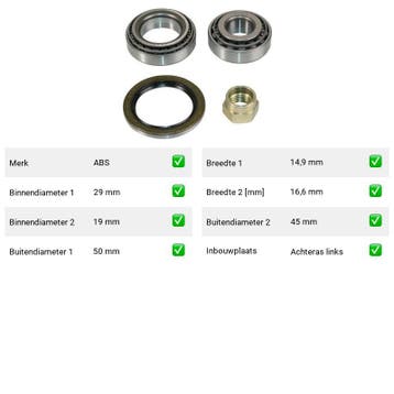 Wiellager Achteras links Mazda 323 1.0 (1977-1980), Verzenden, Nieuw, Mazda