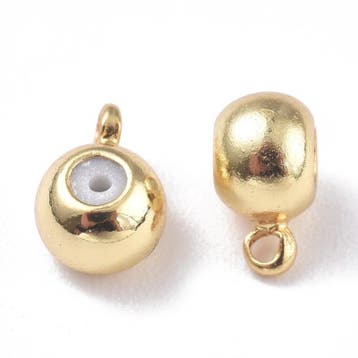 2 x DQ bails met oog macramé slot 7 x 5 x 3,8mm Goudkleur.., Ophalen of Verzenden, Nieuw, Kraal