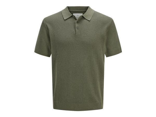 Veiling - Jack &amp; Jones Cooper Knit Polo Tea Leaf - L, Kleding | Heren, T-shirts