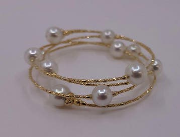 Armband - 18 karaat ALGT Gecertificeerde Akoya Parels, Geel, Sieraden, Tassen en Uiterlijk, Nieuw