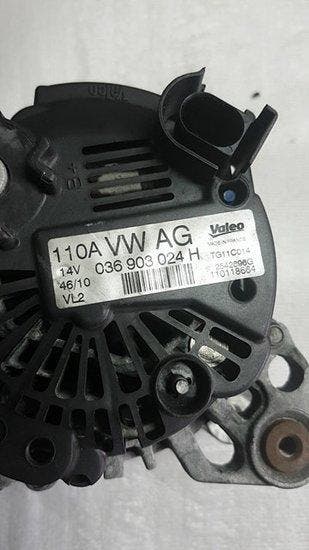 Dynamo VAG ,,, 036903024H 110A 14V Valeo, Auto-onderdelen, Motor en Toebehoren