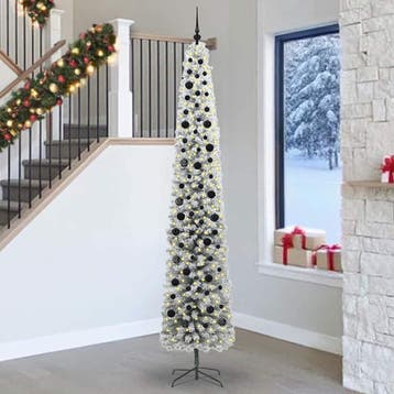vidaXL Kunstkerstboom Groen 270 cm PVC en Staal en Kunststof, Diversen, Verzenden, Nieuw