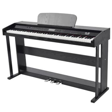 vidaXL Digitale piano met pedalen 88 toetsen zwart, Verzenden, Nieuw