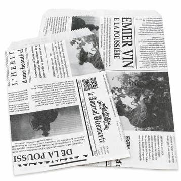 10 x Fourniturenzakjes kraft bedrukt krant nr. 1 - 15 × 1.., Ophalen of Verzenden, Nieuw