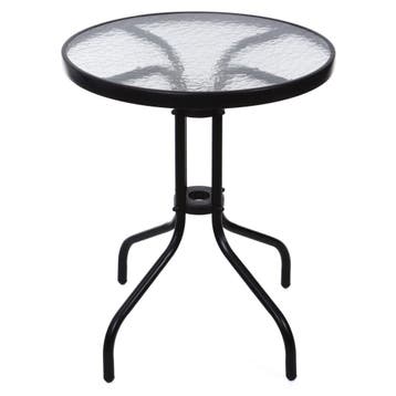 Balkontafel 60cm Gehard Glas | Nieuw | Scherpe Prijs, Ophalen of Verzenden, Nieuw, Rond, Metaal
