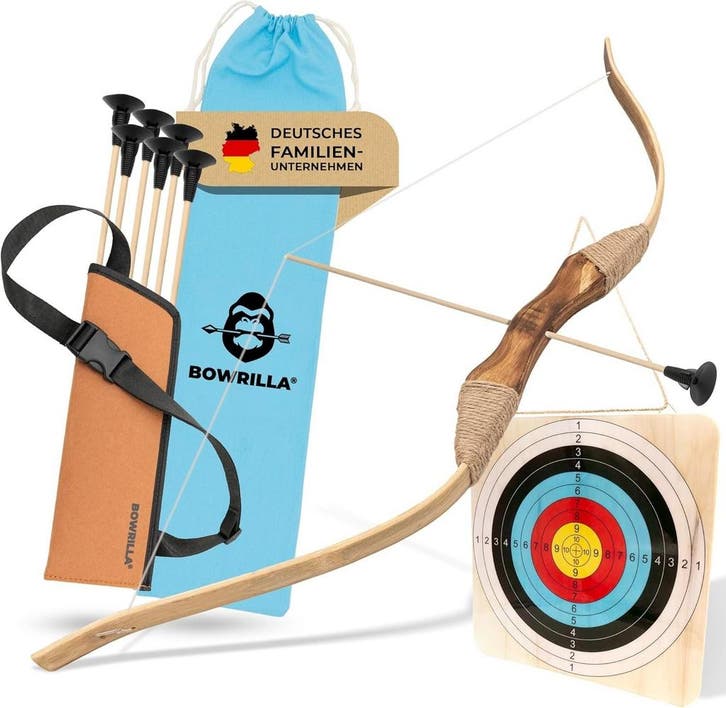 Houten Pijl en Boog Set | 6 Zuignap Pijlen | Tweedekansje..., Kinderen en Baby's, Speelgoed | Buiten | Actiespeelgoed, Nieuw, Ophalen of Verzenden