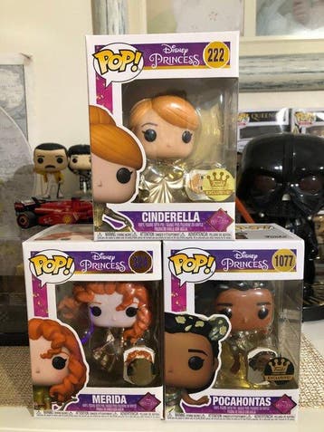 Funko - Funko Pop Cinderella; Merida; Pocahontas - V.S.