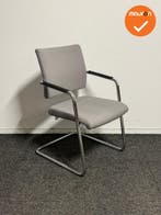 Rohde & Grahl - Vergaderstoel - grijze stoffering, Vergader- of Presentatieruimte, Ophalen of Verzenden, Gebruikt, Stoel