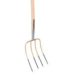 Talen Tools Mestvork 4-tands – 85 cm Essenhouten Steel, Tuin en Terras, Hand-tuingereedschap, Ophalen of Verzenden, Nieuw, Hark