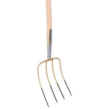 Talen Tools Mestvork 4-tands – 85 cm Essenhouten Steel, Tuin en Terras, Hand-tuingereedschap, Ophalen of Verzenden, Nieuw, Hark