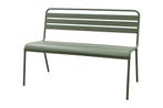 MaximaVida Max metalen tuinbank 127 cm. - Olijfgroen, Tuin en Terras, Verzenden, Nieuw, Overige materialen