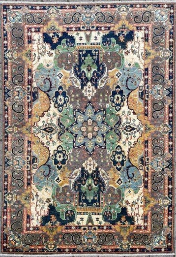 Afghaan Art de design tapijt - ( unused ) handgeknoopt - wol, Nieuw