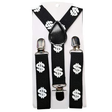 Fako Fashion - Kinder Bretels - Print - Dollars - 65cm -, Kinderen en Baby's, Verzenden, Nieuw