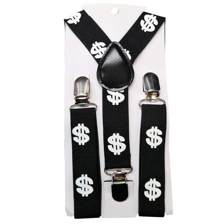 Fako Fashion - Kinder Bretels - Print - Dollars - 65cm -, Kinderen en Baby's, Kinderkleding | Overige, Verzenden