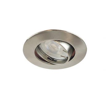 Spotje nikkel 63 mm | Kleine zaagmaat | Inbouwspot LED, Verzenden, Nieuw, Plafondspot of Wandspot