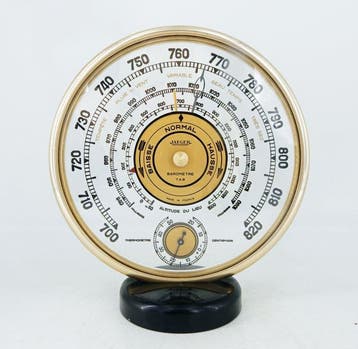 Jaeger - Barometer - Messing, Glas, Bakeliet -