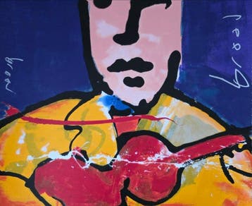 Herman Brood (1946-2001) - Guitarman, Antiek en Kunst