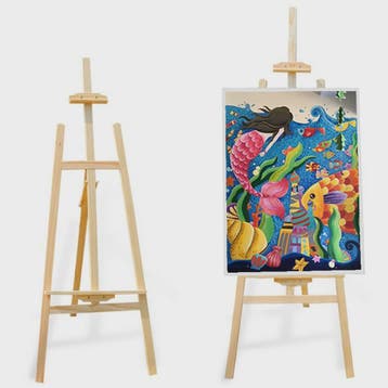 Houten Atelier Ezel - Verstelbare Kunstenaars Ezel Stand voo, Dieren en Toebehoren