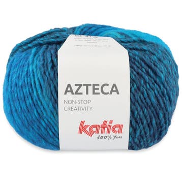 Katia Azteca - 7851 waterblauw - Wol/Acryl Garen, Ophalen of Verzenden, Nieuw