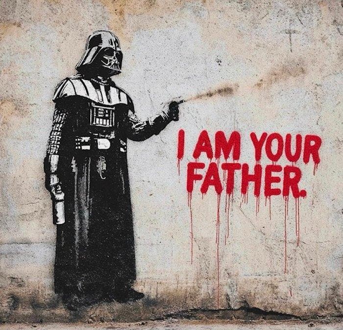 EMIR BERCUTTE - I AM NOT YOUR FATHER - Toile L, Antiek en Kunst, Kunst | Designobjecten