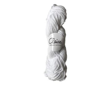 byClaire chunky cotton 001 white - Haakgaren / Breigaren, Ophalen of Verzenden, Nieuw, Breien of Haken, Wol of Garen