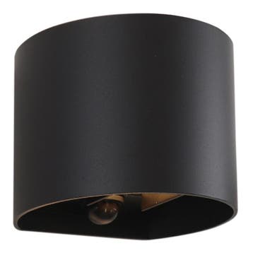 Up down wandlamp met bewegingssensor zwart, Dion, 6W, 2700K, Ophalen of Verzenden, Nieuw, Metaal