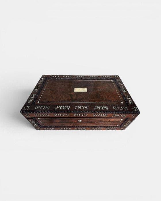 Bureau - Leder, Hout, Antiek en Kunst, Antiek | Overige Antiek