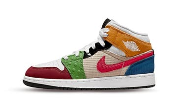 Air Jordan 1 Mid SE Patchwork (GS), Nieuw