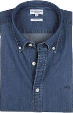 McGregor Overhemd Chambray Indigo maat 4XL Heren, Verzenden, Nieuw, Blauw, McGregor