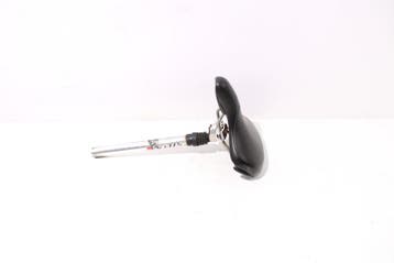 HZ zadel | zwart | 27,2mm verende zadelpen, Verzenden, Nieuw