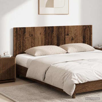 vidaXL Wandgemonteerd Hoofdeinde ARNHEM Oud hout Bewerkt, Verzenden, Nieuw, Bruin, Hout