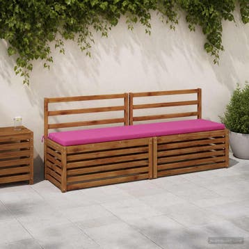 vidaXL Bankkussen SOEST 100% Polyester Roze 180 x 40 x 5 cm, Verzenden, Nieuw, Roze