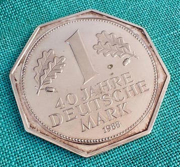 Duitsland. Medal 1988, 40 Geburtstages der Deutsche Mark
