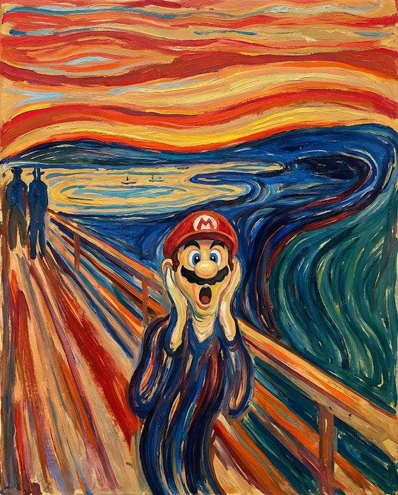 AT9 - [Canvas L] The Mario Scream, Spelcomputers en Games, Spelcomputers | Overige Accessoires