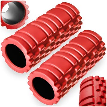 Fasciaroller massagerol - rood, Set van 2, Verzenden, Nieuw