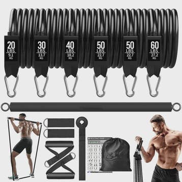 Fitness Bar met Weerstandsbanden: Complete Set voor Thuis &, Verzenden, Nieuw