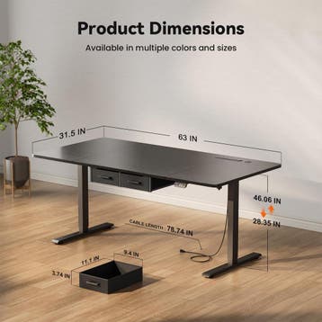 Zit sta bureau - Elektrisch - Verstelbaar - 160x80 cm - Zwar, Verzenden, Zo goed als nieuw