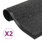 vidaXL Droogloopmatten 2 st rechthoekig getuft 40x60 cm, Verzenden, Nieuw