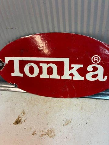 Tonka – Ovaal Emaille Reclamebord – Speelgoed – Vintage
