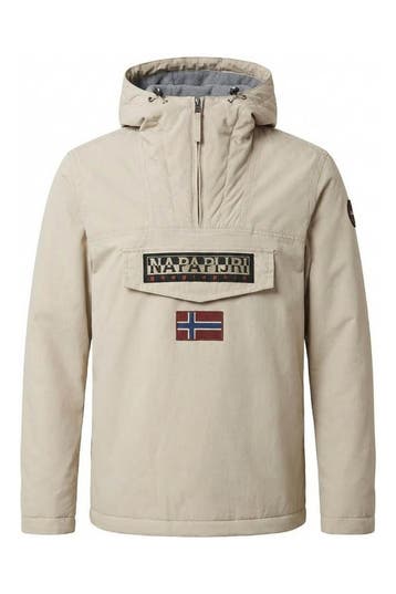 Napapijri Winterjas in maat L Beige, Napapijri, Verzenden, Zo goed als nieuw, Beige