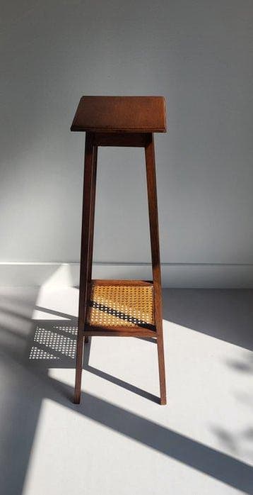 Plantentafel - Rattan, Eik - Art Deco stijl