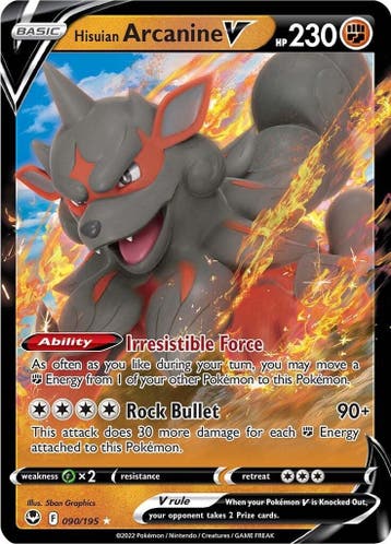 Hisuian Arcanine V #90, Ophalen of Verzenden, Nieuw