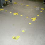 Modulaire belijning - Rood - Anti - slip - Polyvinylchloride, Verzenden