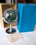 Wekker - 2 Jewels - Mid-century modern Aluminium, Plastic,, Antiek en Kunst