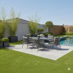 Amalfi low dining tuinstoel antraciet zand rope, Ophalen of Verzenden, Nieuw