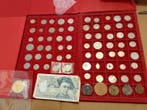 Wereld. Collection of coins incl. silver 1991 Francia 50
