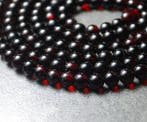 Donker kersenkleurige Baltische barnsteen kralen ketting,