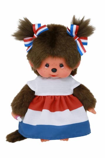Monchhichi pop meisje knuffel 20cm  van €29,99 voor €26,99, Ophalen of Verzenden, Nieuw