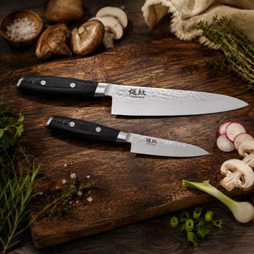 Yaxell Tsuchimon Messenset – 2-delig – Koksmes 20 cm en, Ophalen of Verzenden, Nieuw, Overige materialen