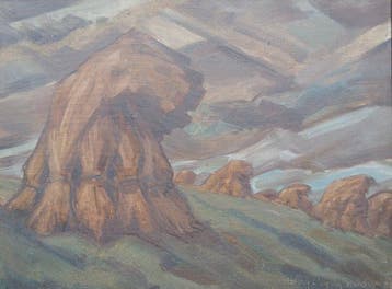 Henri Valery Vanderpoorten (1897-1977) - Storm in de zomer -, Antiek en Kunst